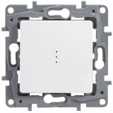  - Legrand Etika Бел Переключатель с подсветкой, 10А, авт. клем 672215