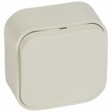  - Legrand Quteo Беж Выключатель 1-клавишный 10А (782230)