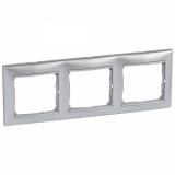  - Legrand Valena Алюминий Рамка 3-ая гориз (770153)