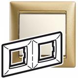  - Legrand Valena Матовое Золото Рамка 2-ая гориз (770302)