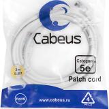  - Cabeus PC-UTP-RJ45-Cat.5e-3m-WH-LSZH
