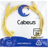  - Cabeus PC-UTP-RJ45-Cat.5e-3m-YL-LSZH