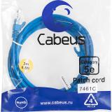  - Cabeus PC-UTP-RJ45-Cat.5e-2m-BL-LSZH